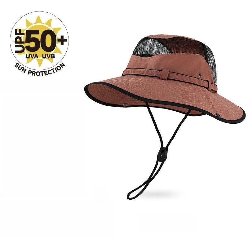 UPF 50+ Mesh Breathable Water-Resistant Bucket Hat
