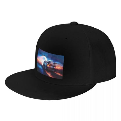 Back To The Future Delorean Time Machine Snapback Cap