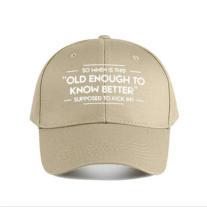 Funny Quote Snapback Baseball Cap