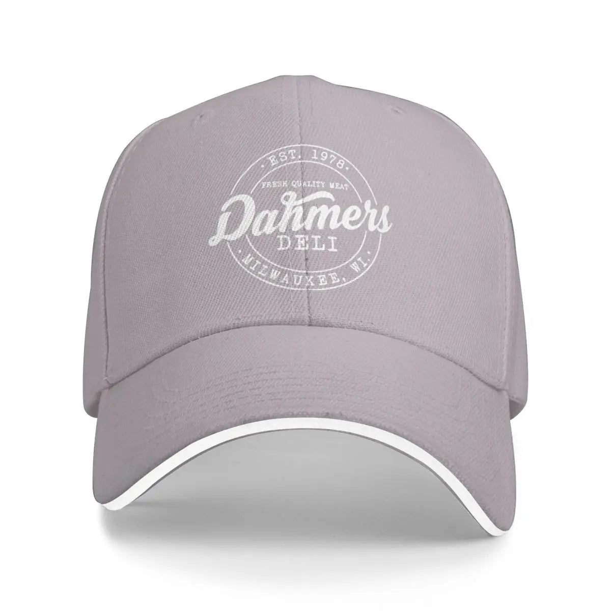Jeffrey Dahmer Monster Graphic White Baseball Cap