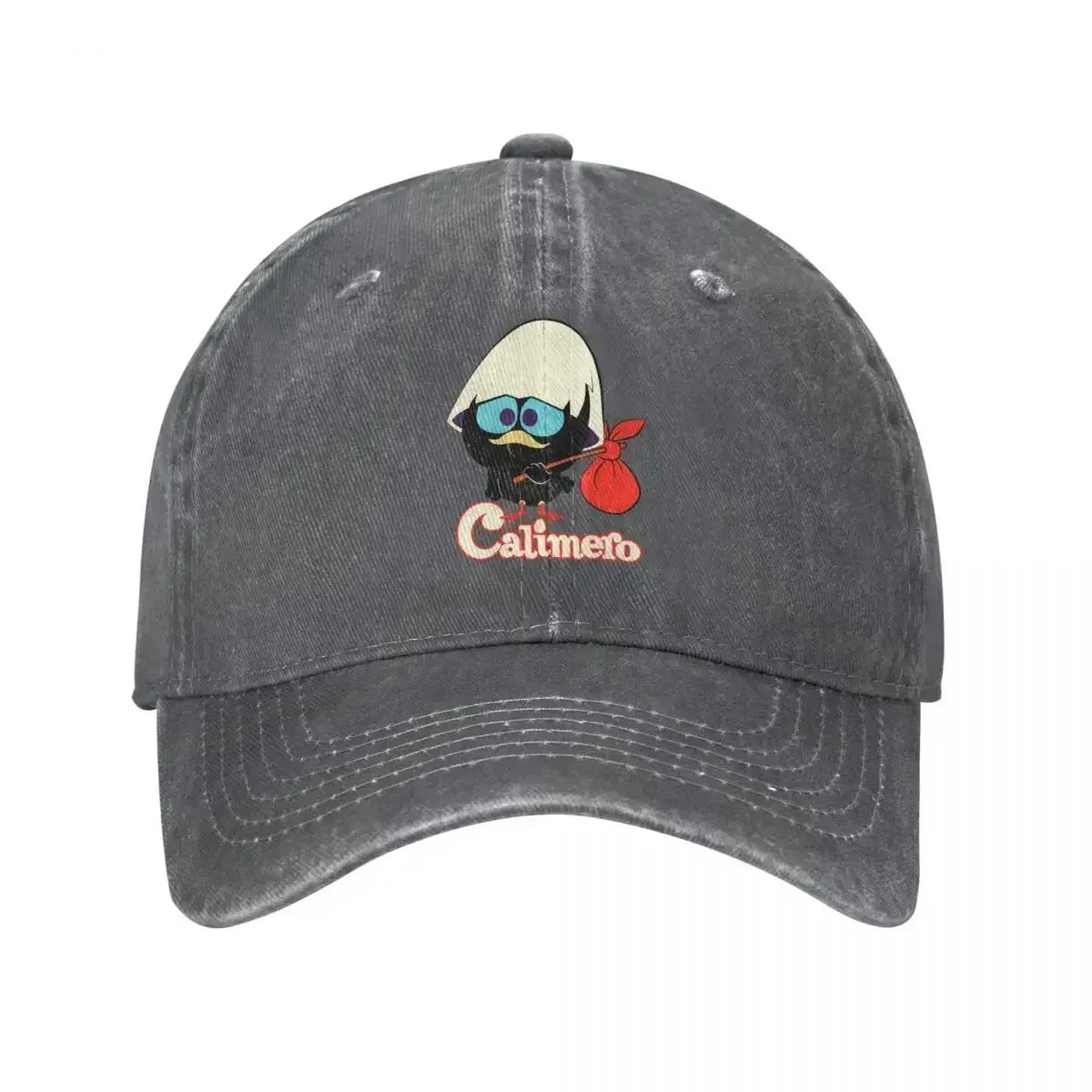 Calimero Distressed Denim Baseball Cap