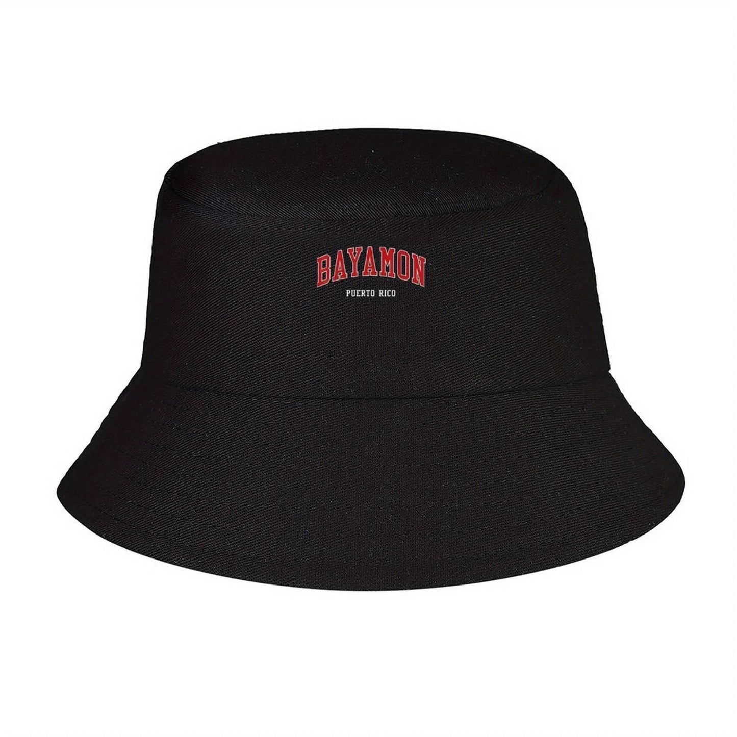Puerto Rico Letter Print Bucket Hat