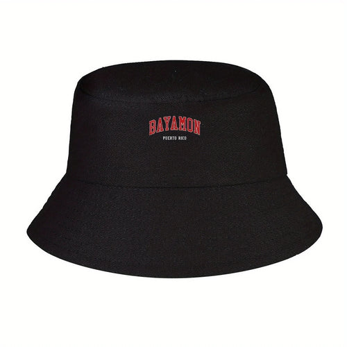 Puerto Rico Letter Print Bucket Hat