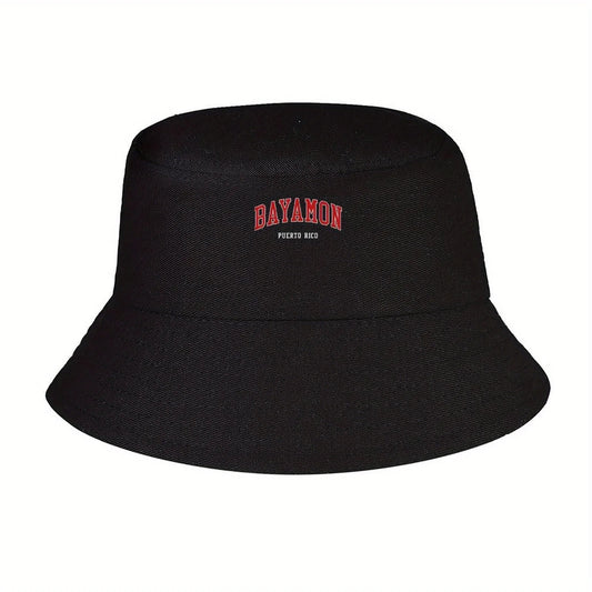 Puerto Rico Letter Print Bucket Hat