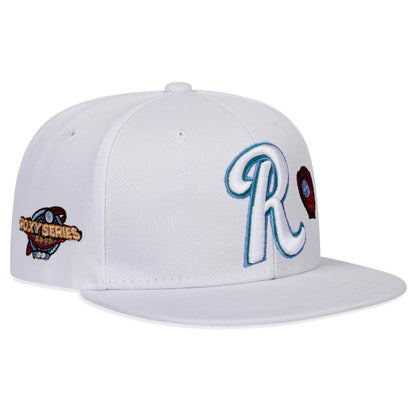 R Letter Embroidery Outdoor Snapback Cap