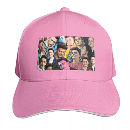 Noah Schnapp Collage Embroidered Baseball Cap