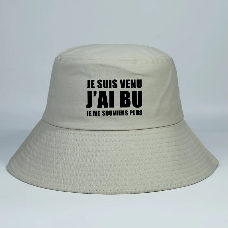 Funny French Festival Cotton Bucket Hat Unisex