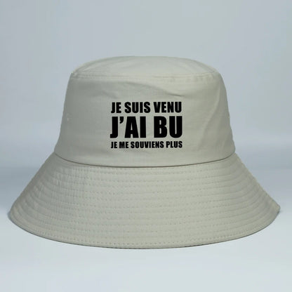 Funny French Festival Cotton Bucket Hat Unisex