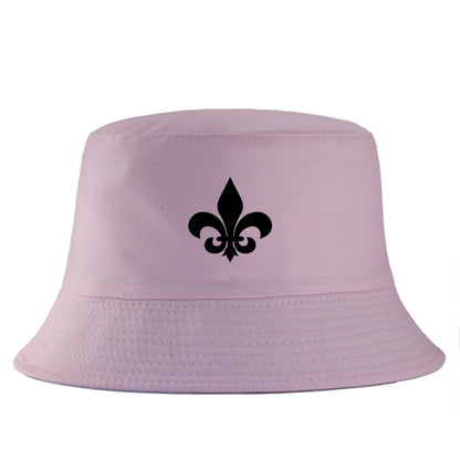 Fleur De Lis Cotton Bucket Hat