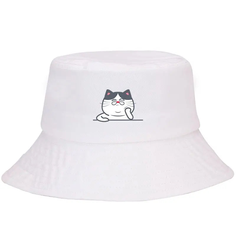 Cute Cat Adjustable Bucket Hat