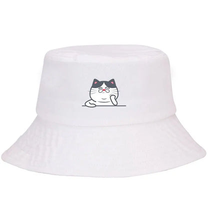 Cute Cat Adjustable Bucket Hat