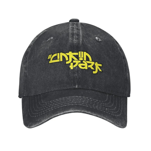 Logo Music Band Denim Baseball Cap