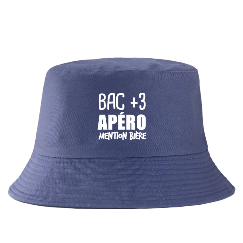 Bob Bac Plus Trois Aperitif Cotton Bucket Hat