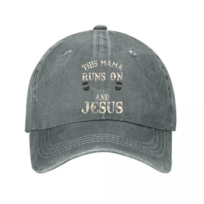 Mama Coffee Jesus Washed Baseball Cap