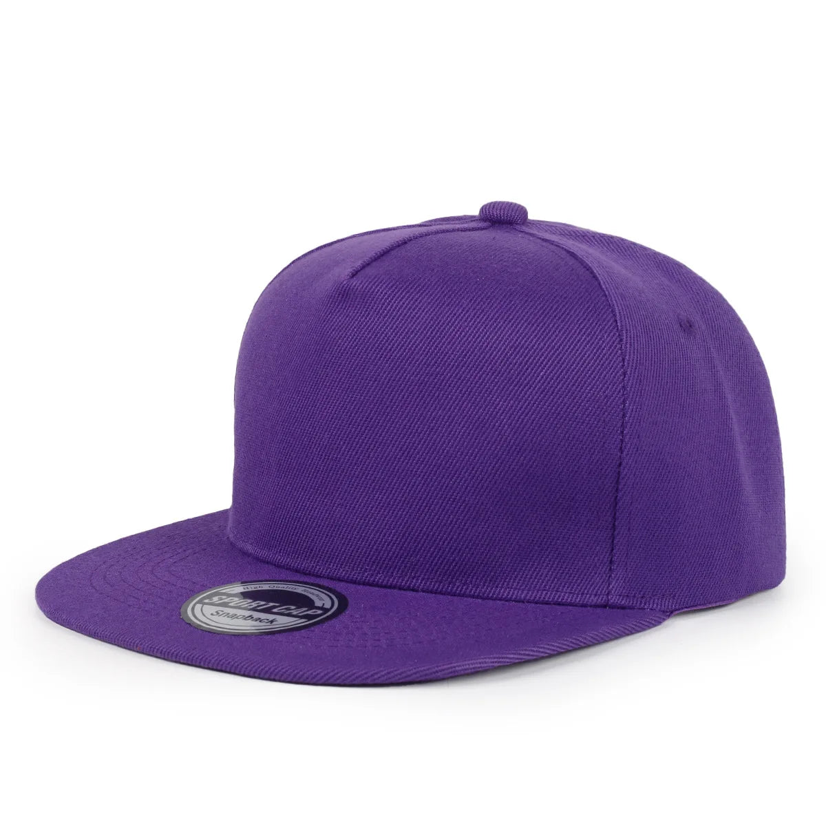 Custom Logo Five Panel Flat Brim Snapback Cap