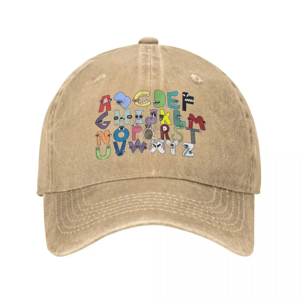Villain ABC Letter Distressed Washed Baseball Cap