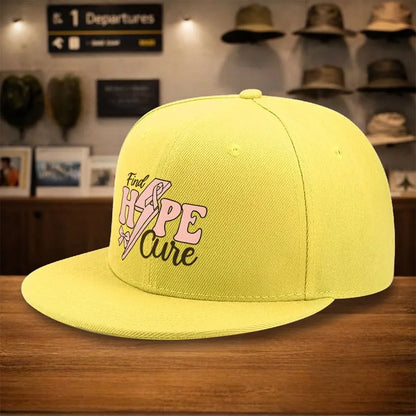 Pink Ribbon Hope Cure Snapback Cap