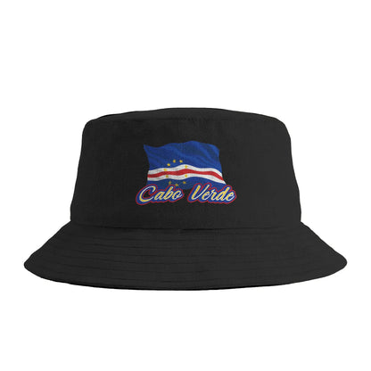 Flag Of Cabo Verde Bucket Hat Hip Hop