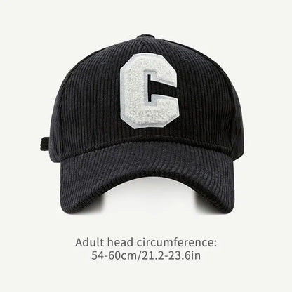 Fashion Baseball Cap Corduroy Fishing Trucker Cap Outdoor