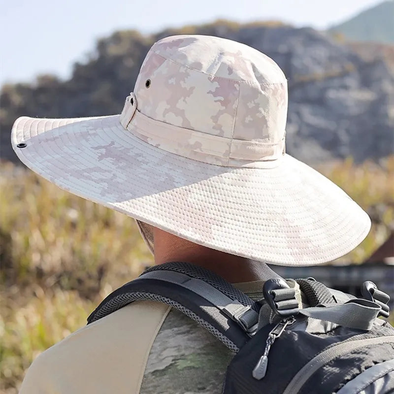 Waterproof Anti-UV Large Brim Bucket Hat