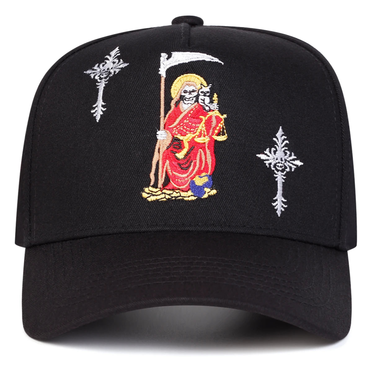Unisex Gothic Cross Embroidery Baseball Caps