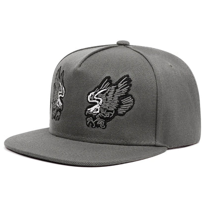 Lion Eagle Embroidered Hip Hop Snapback Cap