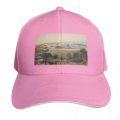 Jerusalem Sunrise Gustav Bauernfeind Baseball Cap