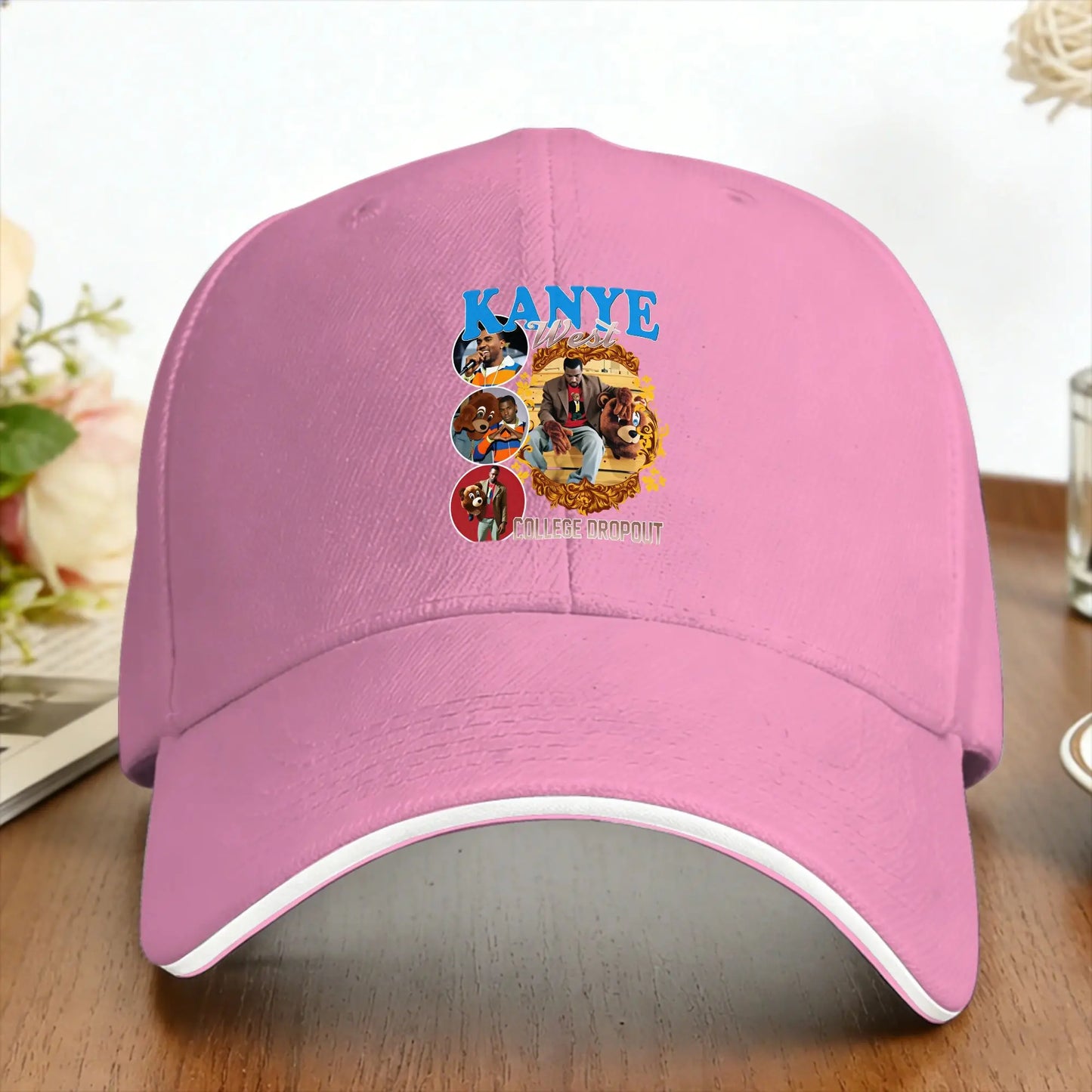 Kanye West Portrait Print Baseball Cap Style