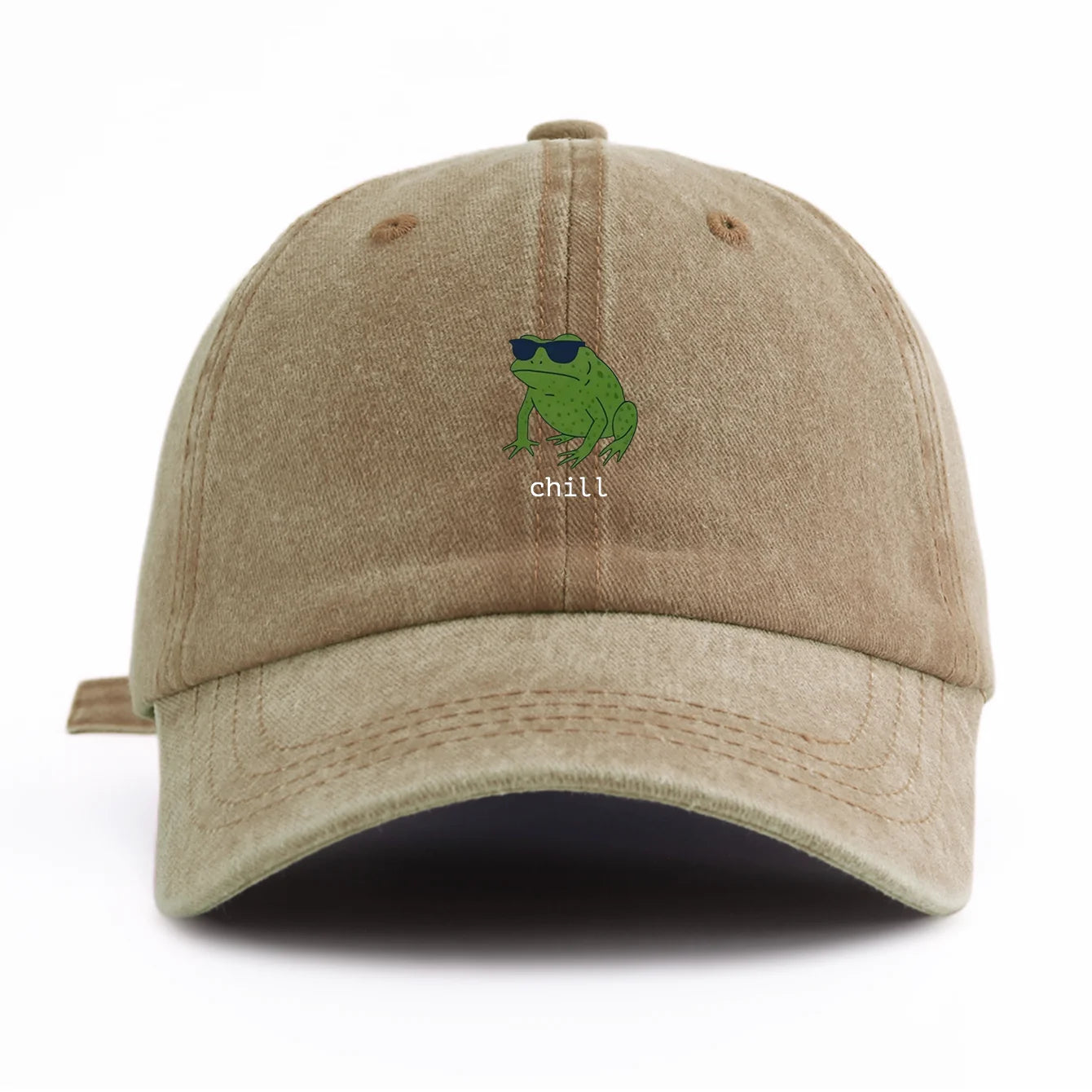 Chill Print Washed Retro Baseball Cap