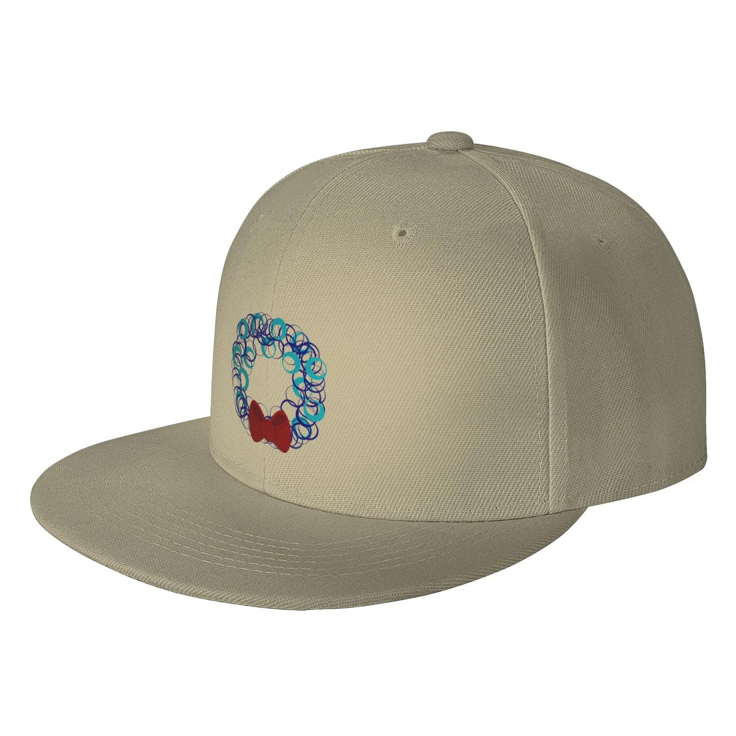 Wintery Holiday Wreath Snapback Cap