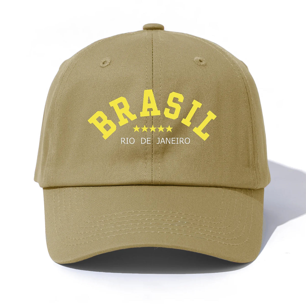 Brasil Retro Print Adjustable Baseball Cap
