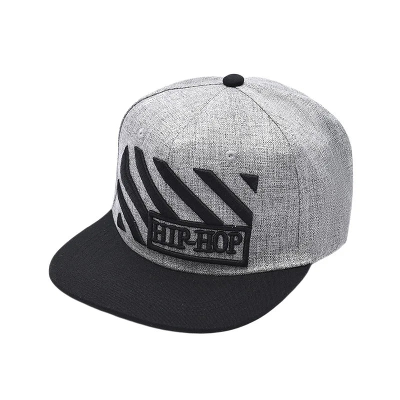 Unisex Letter Embroidered Adjustable Hip-Hop Snapback Cap