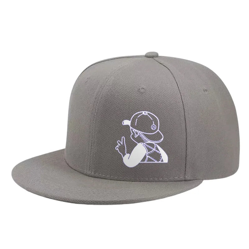 Cartoon Boy Peace Snapback Cap