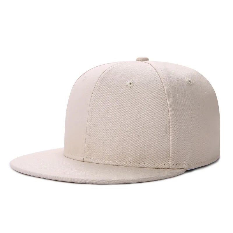 Wholesale 40 Colors Adjustable Flat Peak Snapback Caps Lady Fashion Polyester Plain Baseball Hat Men Hiphop Blank Sport Cap Adijustable 55-60cm