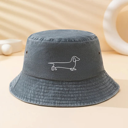 Dachshund Dog Print Outdoor Bucket Hat
