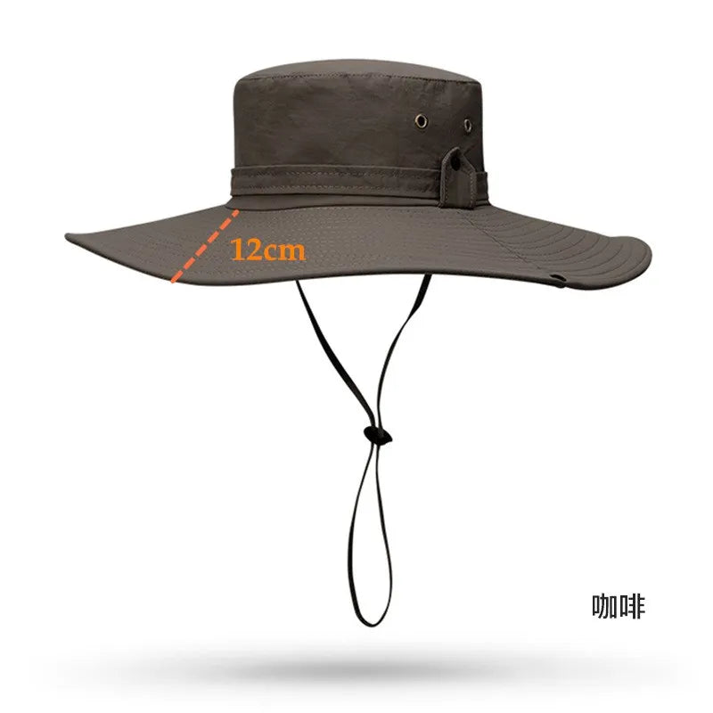 Waterproof Anti-UV Large Brim Bucket Hat