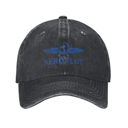Aeroflot Washed Baseball Cap