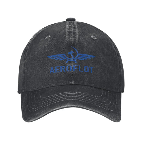 Aeroflot Washed Baseball Cap