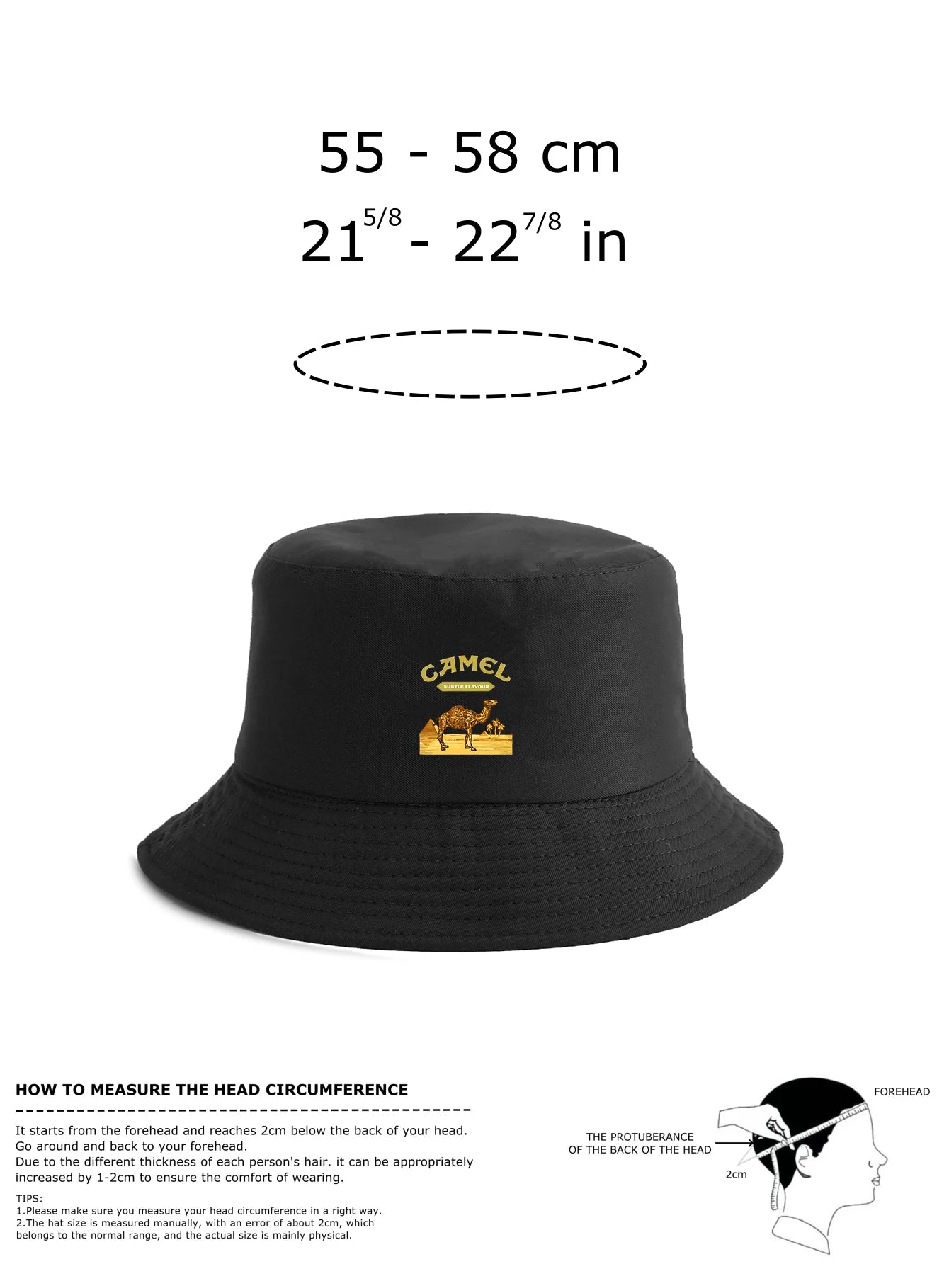 Reversible Camel Desert Print Bucket Hat