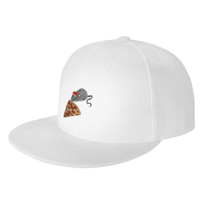 Fashion NYC Christmas Pizza Rat Snapback Cap