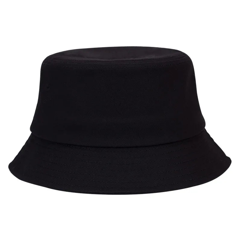 Solid Color Cotton Summer Bucket Hat