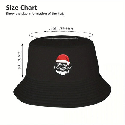 Merry Christmas Graphic Print Festive Bucket Hat Design