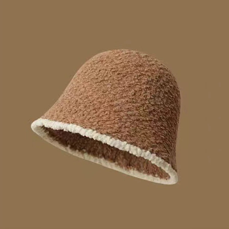 Women's Color Block Knit Fisherman Bucket Hat