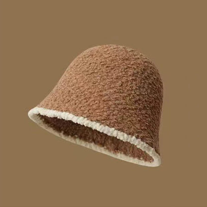 Women's Color Block Knit Fisherman Bucket Hat