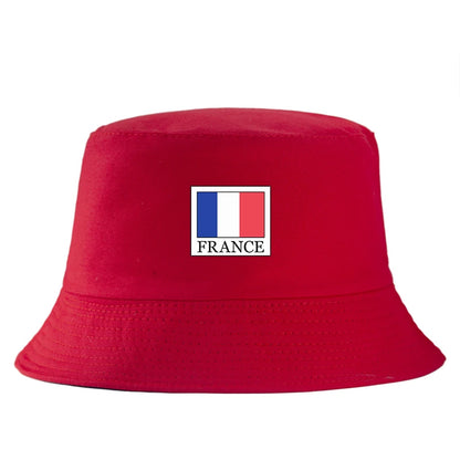 France Flag Cotton Bucket Hat