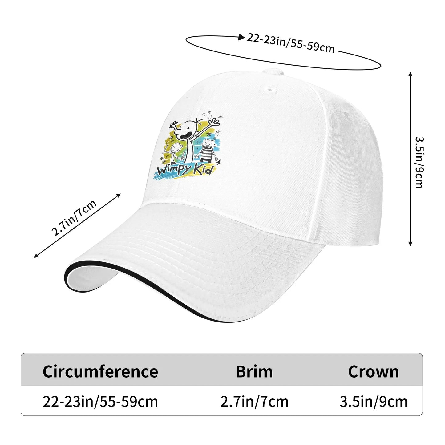 Greg Heffley Wimpy Kid Baseball Cap Style