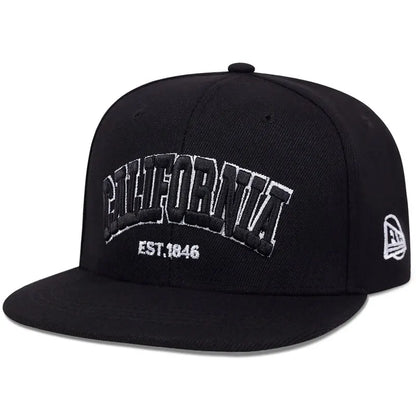 CA Letter Embroidered Snapback Cap