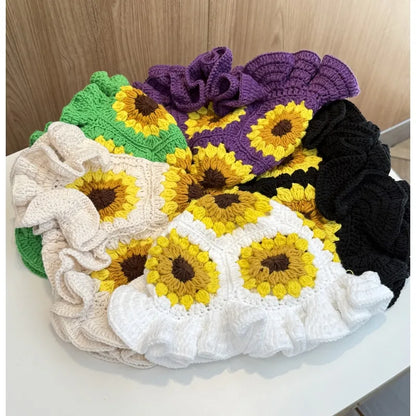 Sunflower Hollow Knitted Bucket Hat