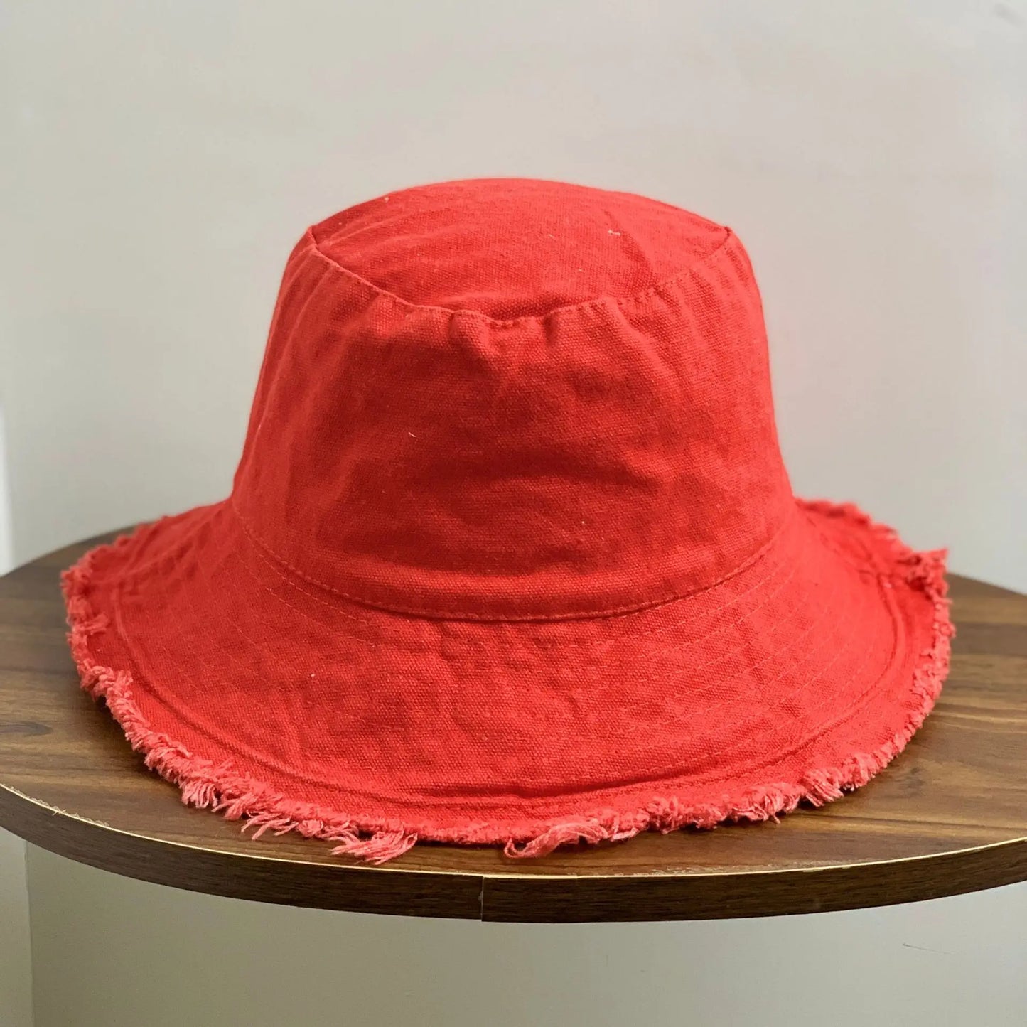 Cotton Fringed Bucket Hat Soft Fisherman Cap