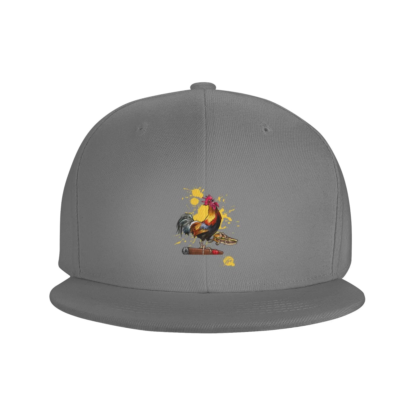 Fashion Ybor City Rooster Flat Brim Snapback Cap